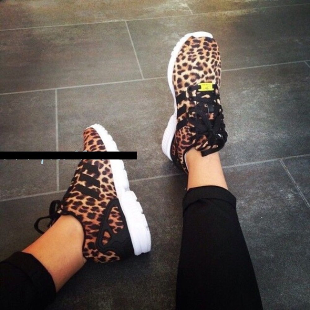Adidas Originals Zx Flux W Leopard Training Shoes